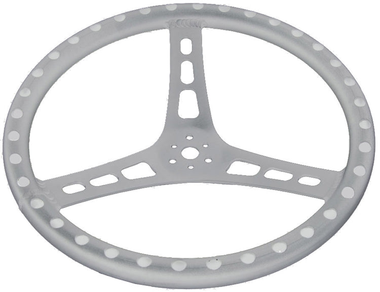 Steering Wheel.  15" Wide.  1 1/4" Tube.  2 1/2" Dish. Lightweight Aluminum.