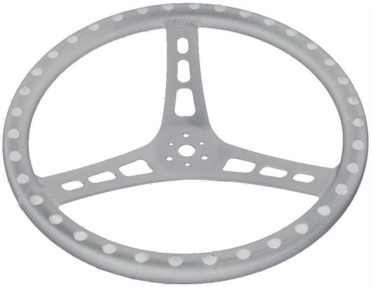 Steering Wheel.  15" Wide.  1 1/4" Tube.  2 1/2" Dish. Lightweight Aluminum.