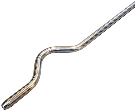 Ti22 Sprint Car S-Bend Steering Rod. 4130. 49" To 50". Plated.