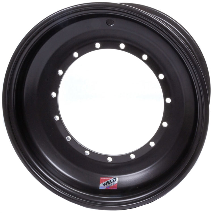 Weld 15" x 8" x 3" Direct Mount Front Wheel. Black.