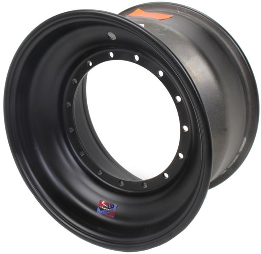 Weld 15" x 8" x 4" Direct Mount Front Wheel. Black.