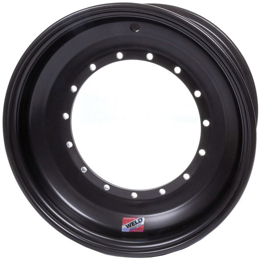 Weld 15" x 8" x 5" Direct Mount Front Wheel. Black.