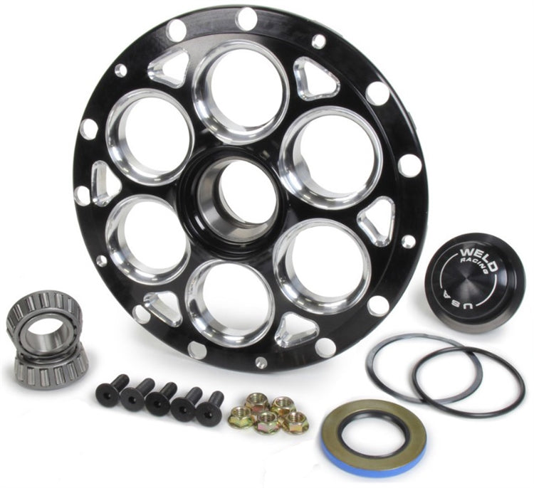 Weld Right Front Hub Kit. Black.